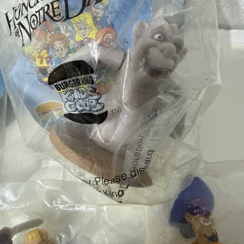 Vintage‎ 1990s Burger King Disney Hunchback of Notre Dame Figures LOT 5pc Sealed
